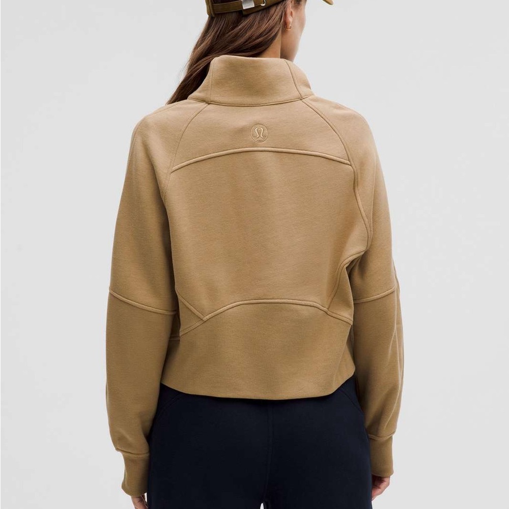 Lululemon Scuba Oversized Funnel-Neck Half Zip - Filbert Tan - Picture 2 of 6